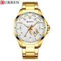 CURREN 8372 Men's Watch Quartz Watches Business Wristwatches Gold Luxury Watches Stainless Steel Relogio Masculino